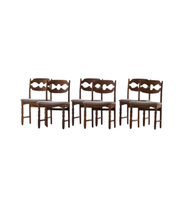 Set_of_6_Henning_Kjærnulf_Razorblade_Dining_Chairs_in_Oak_and_Kvadrat_Mohair,_Denmark,_1960s