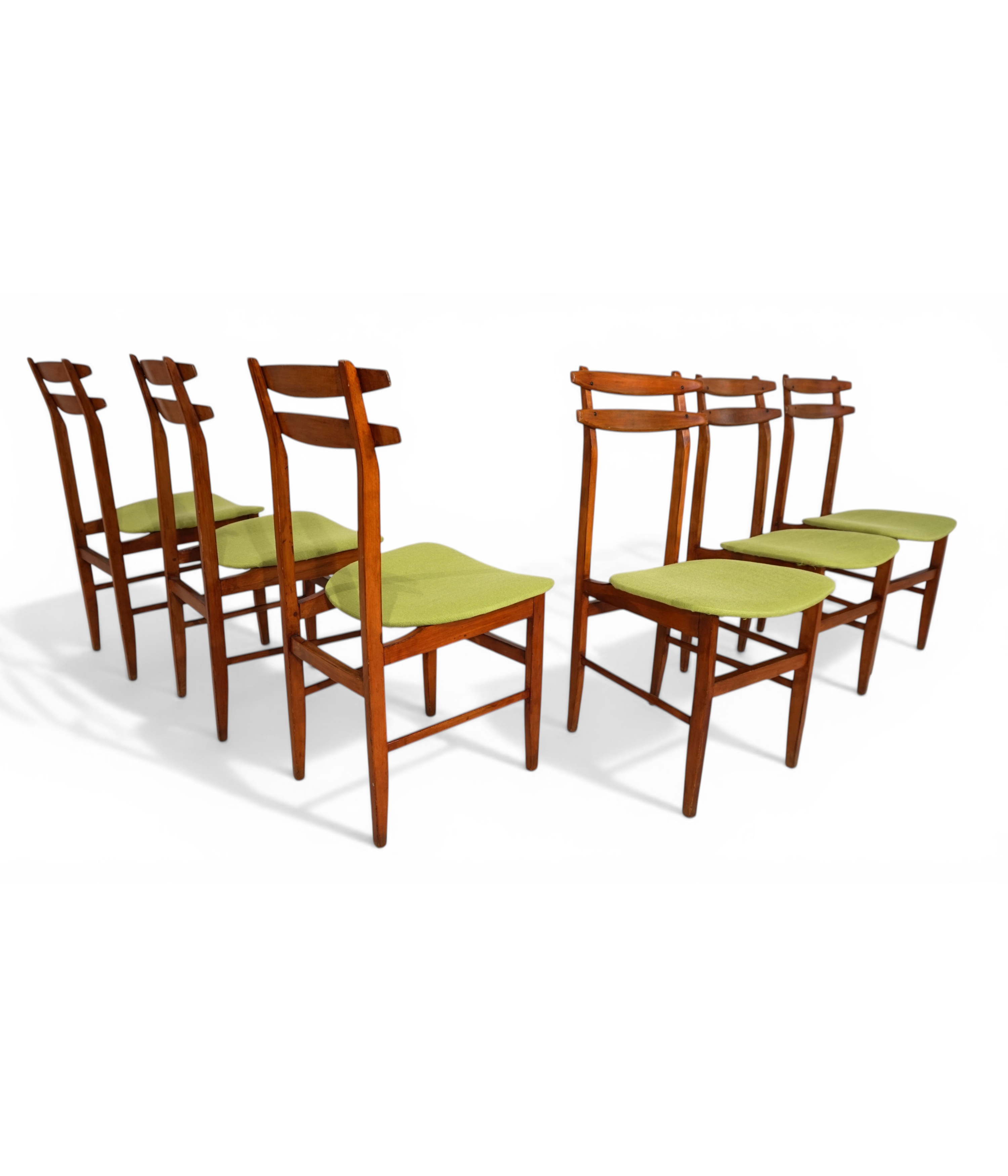 Set_of_6_Mid_Century_Dining_Chairs_by_Amma_Torino_with_Green_Upholstery,_Italy_1960s