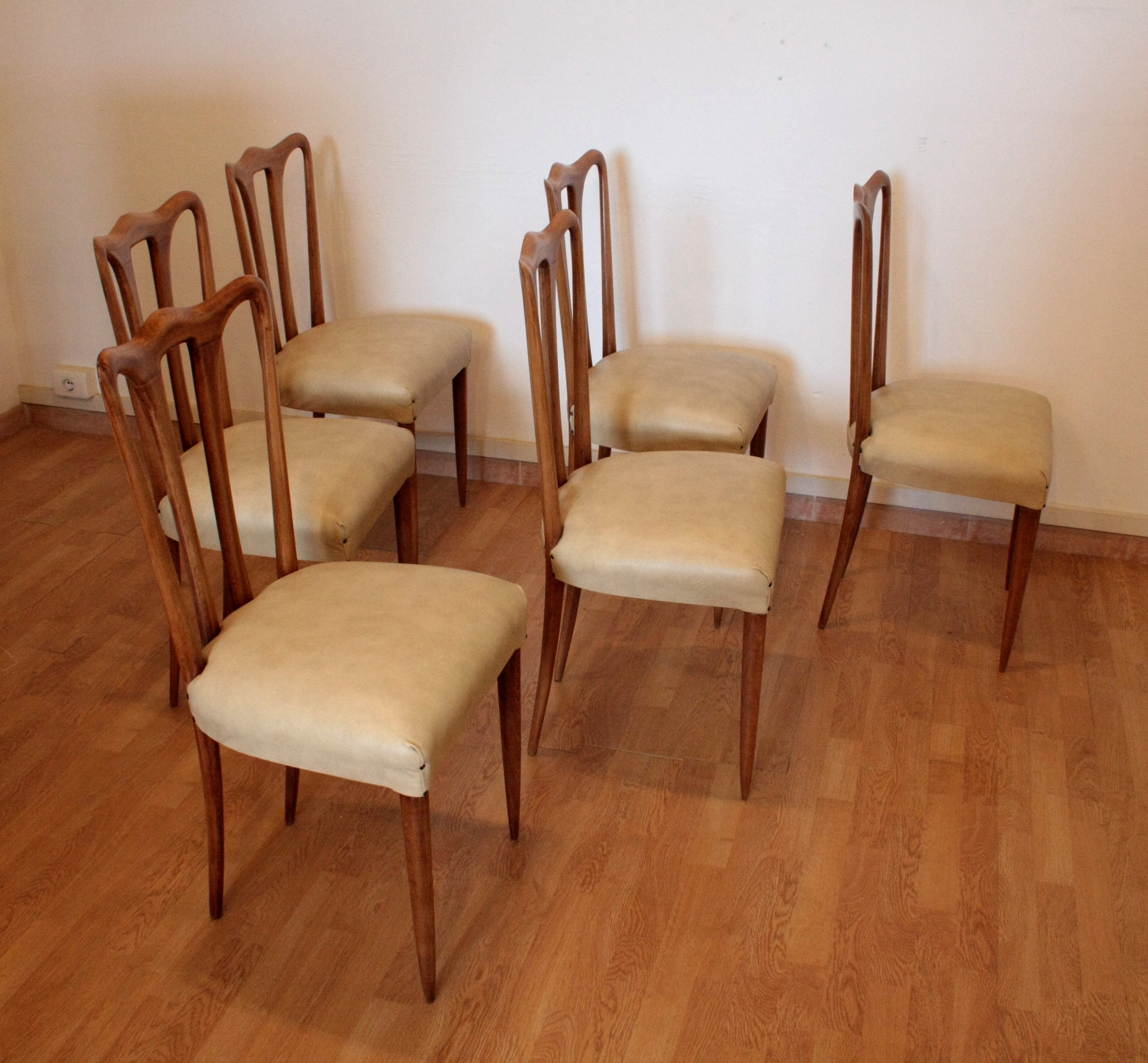 Set_of_6_mid-century_modern_chairs,_Italy,_1960