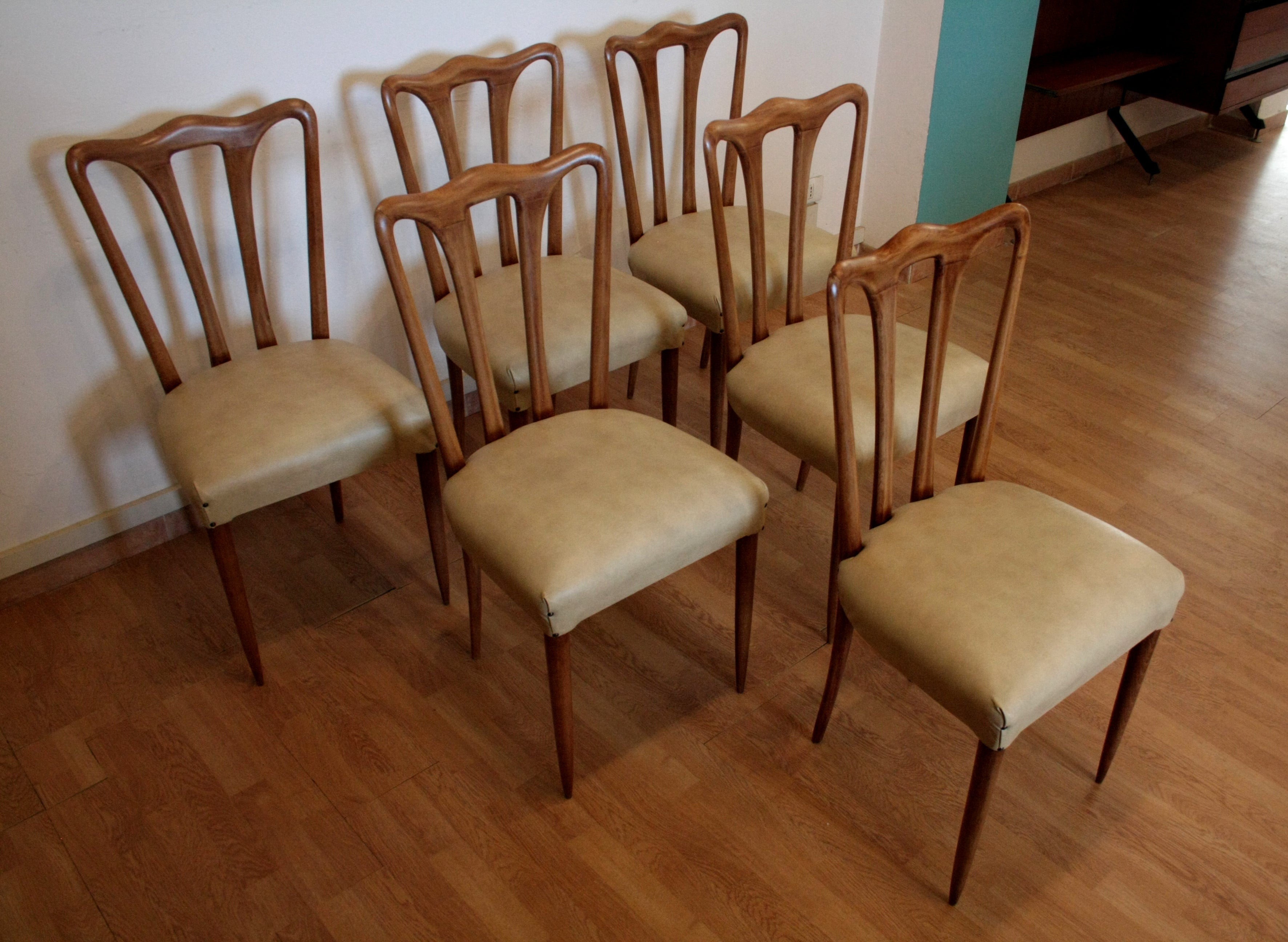 Set_of_6_mid-century_modern_chairs,_Italy,_1960