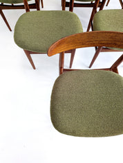 Set_of_6_Danish_Teak_Dining_Chairs_with_Olive_Green_Wool_Seats,_1960s,_Denmark