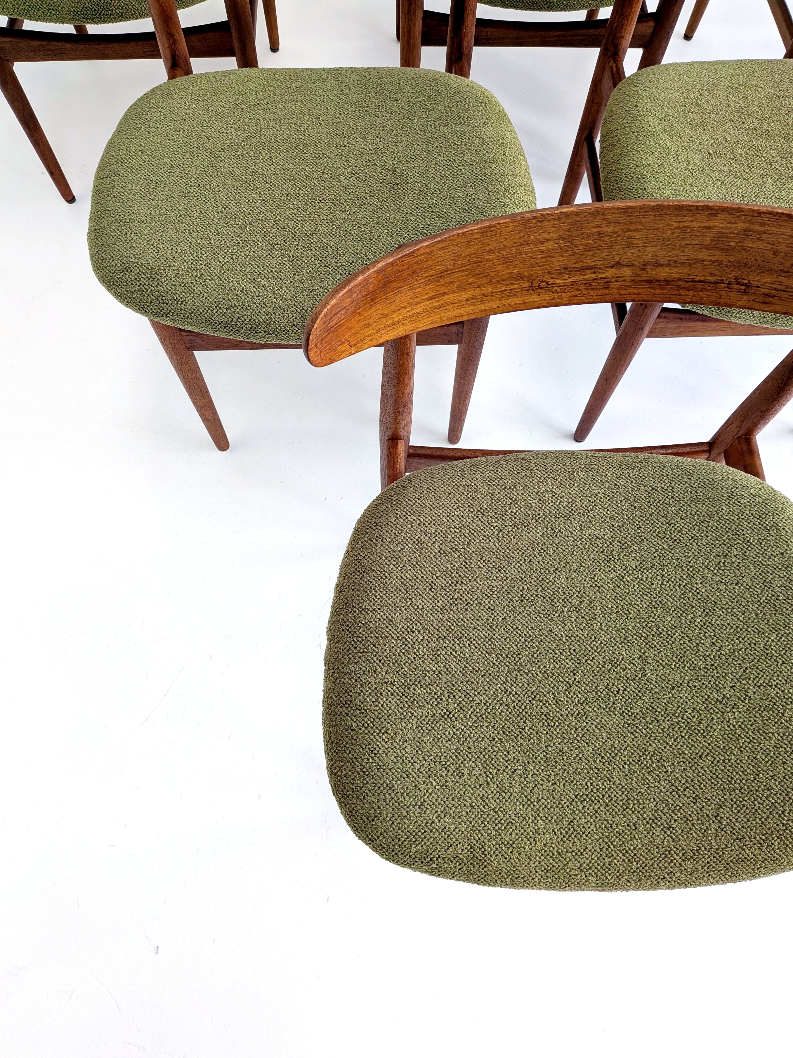 Set_of_6_Danish_Teak_Dining_Chairs_with_Olive_Green_Wool_Seats,_1960s,_Denmark