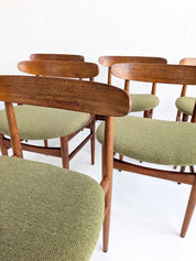 Set_of_6_Danish_Teak_Dining_Chairs_with_Olive_Green_Wool_Seats,_1960s,_Denmark