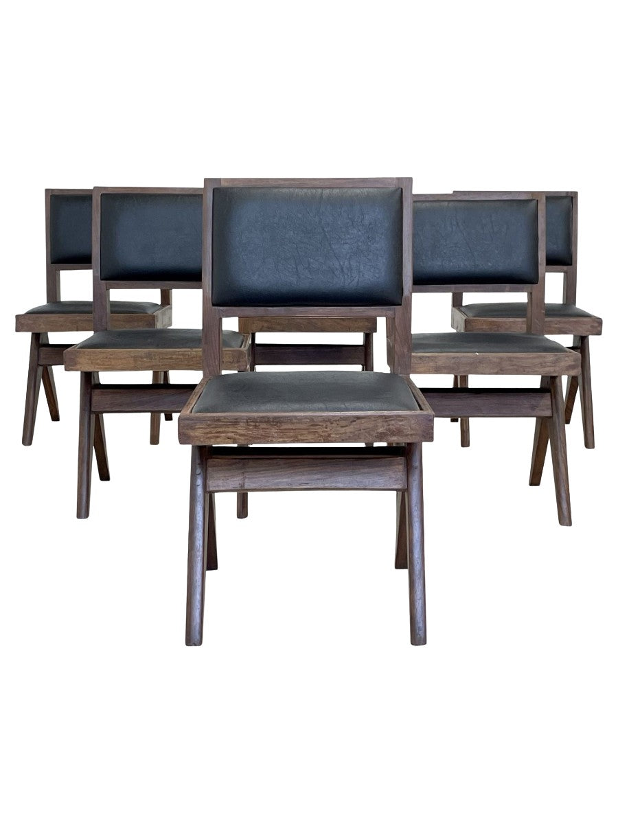Set_of_6_Pierre_Jeanneret_Dining_Chairs,_French_Mid-Century_Modern_Teak,_Chandigarh