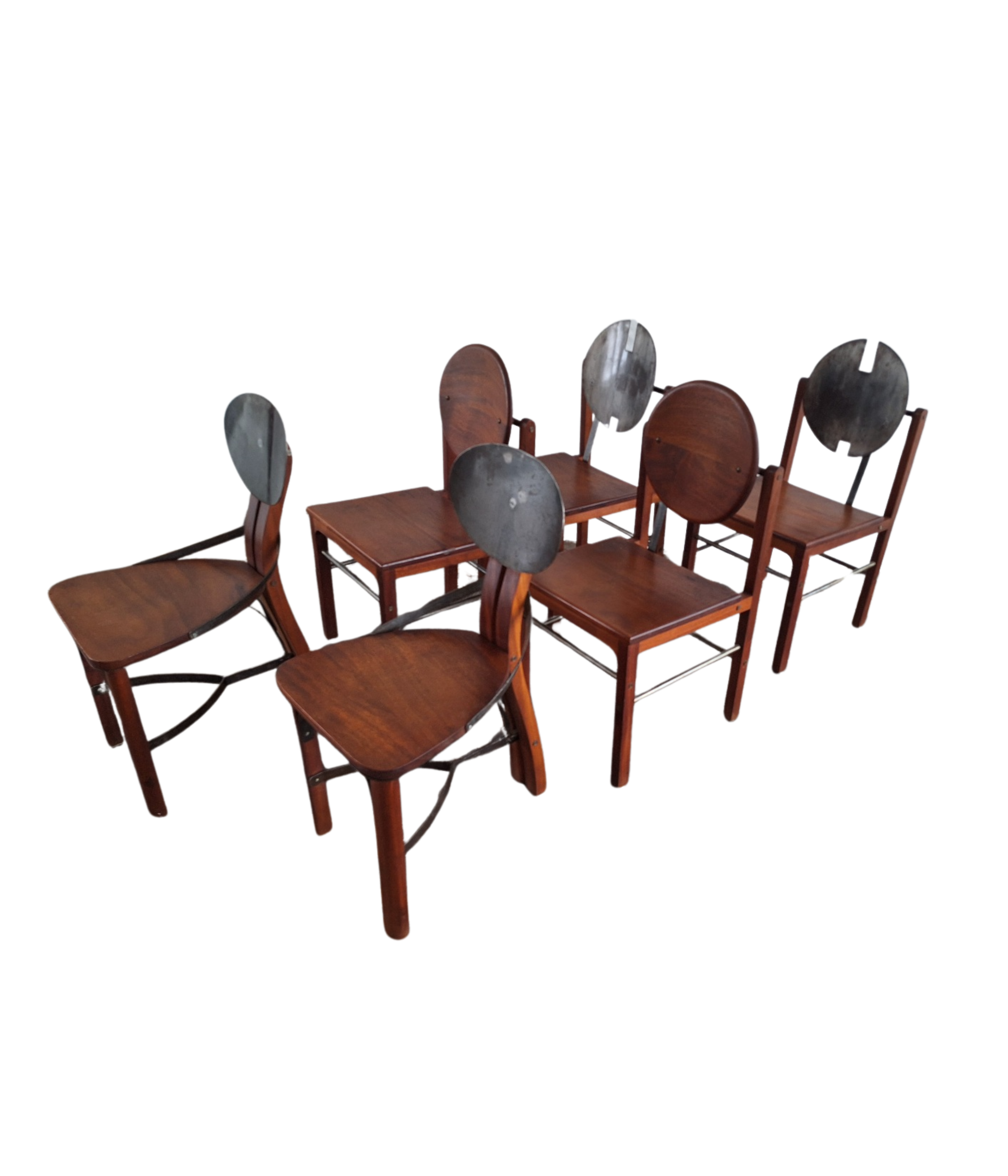 Set_of_6_Rare_Brutalist_Dining_Chairs_in_Teak_and_Patinated_Steel_Mid_Century_Modern