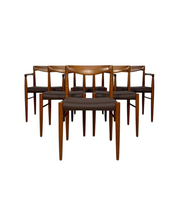 Set_of_6_Teak_Dining_Chairs_by_H.W._Klein_for_Bramin,_Brown_Vegan_Leather,_Denmark,_1960s