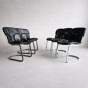 Set_of_6_Willy_Rizzo_Black_Leather_Dining_Chairs_for_Cidue