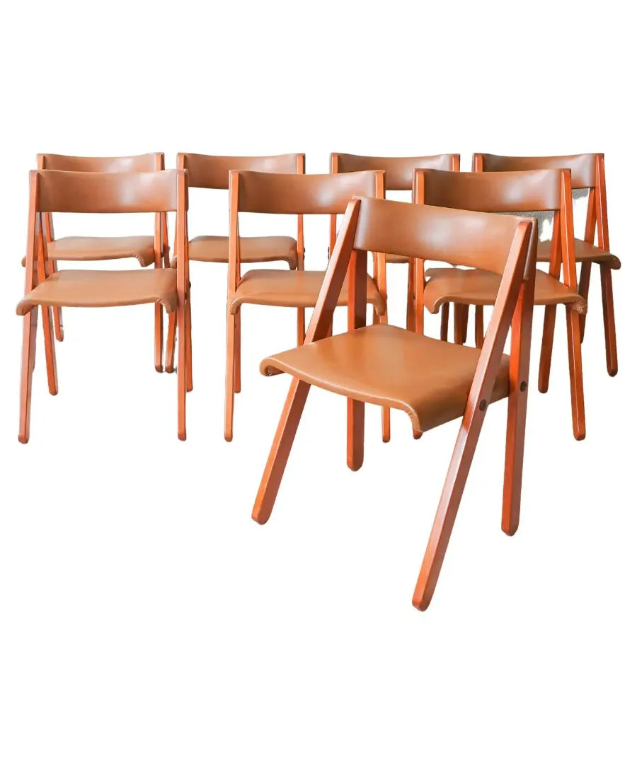 Set_of_8_Chairs_by_Gastão_Machado_For_Móveis_Olaio,_Wood_And_Faux_Leather,_1978,_Portugal