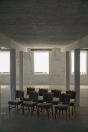 Set_of_8_Danish_Modern_Dining_Chairs_in_Oak_and_Lambswool,_1960s