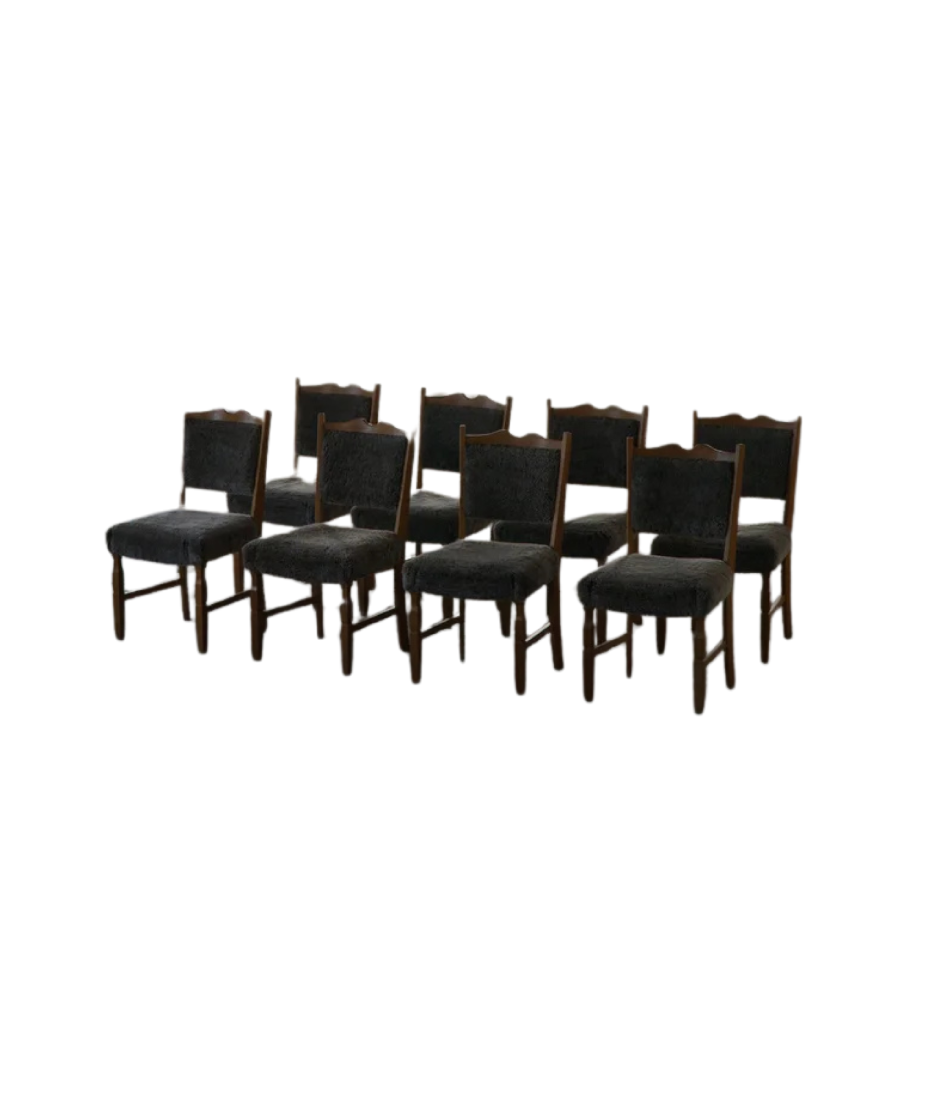 Set_of_8_Danish_Modern_Dining_Chairs_in_Oak_and_Lambswool,_1960s