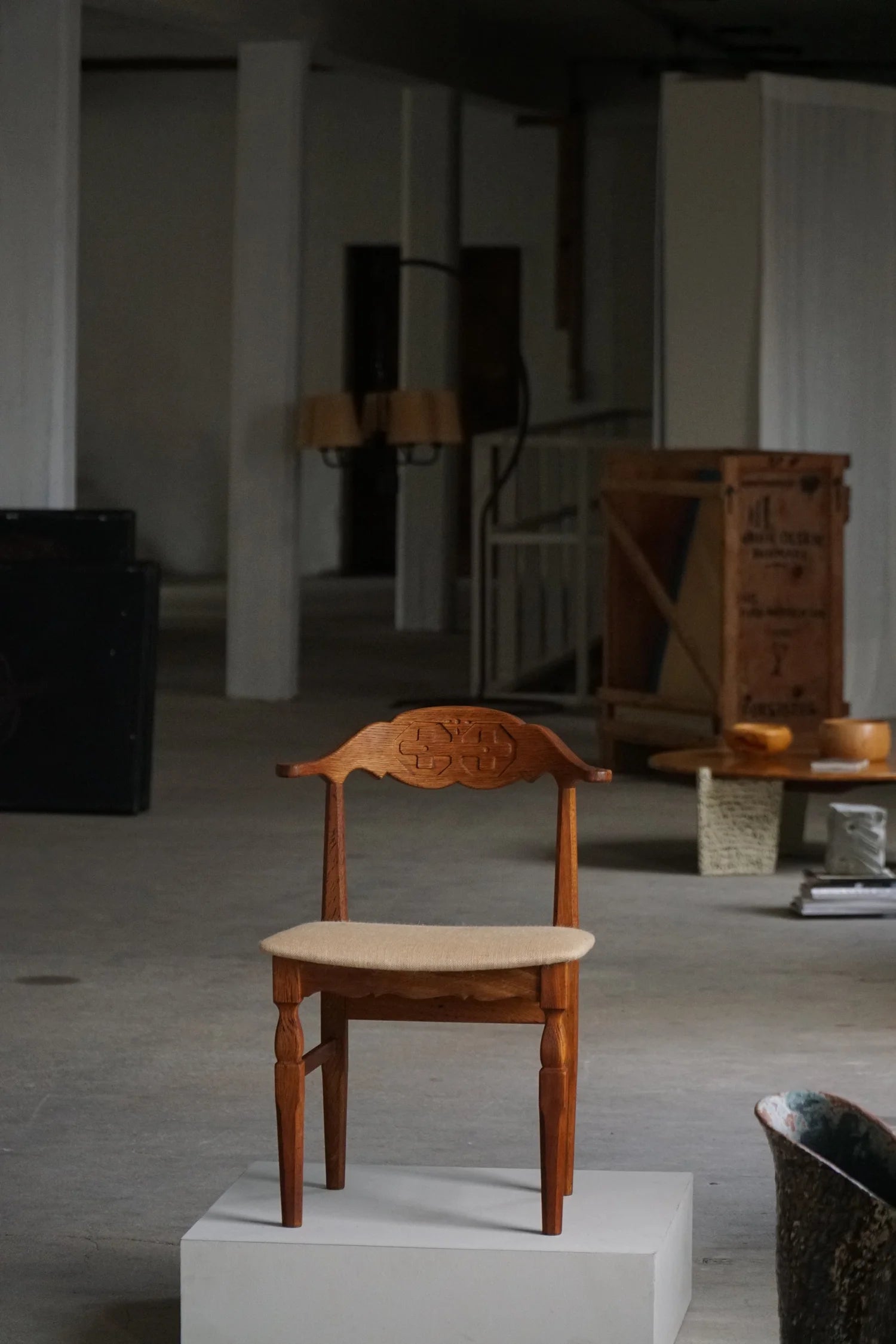 Set_of_8_Henning_Kjærnulf_Hessian_Dining_Chairs,_Danish_Modern_Design