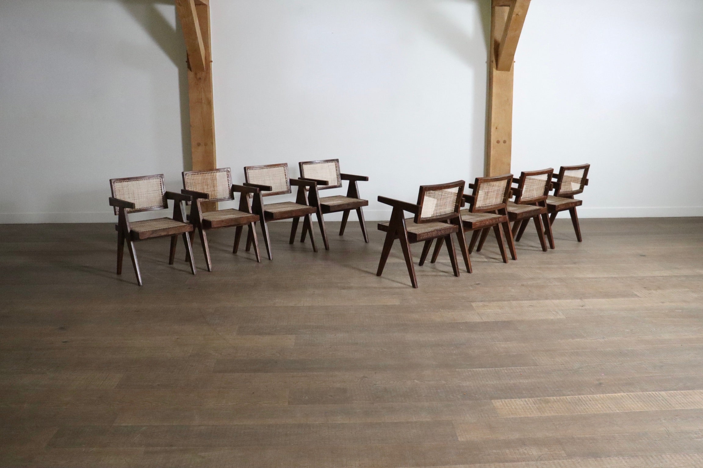 Set_of_8_Pierre_Jeanneret_Office_Cane_Chairs,_India_1950s