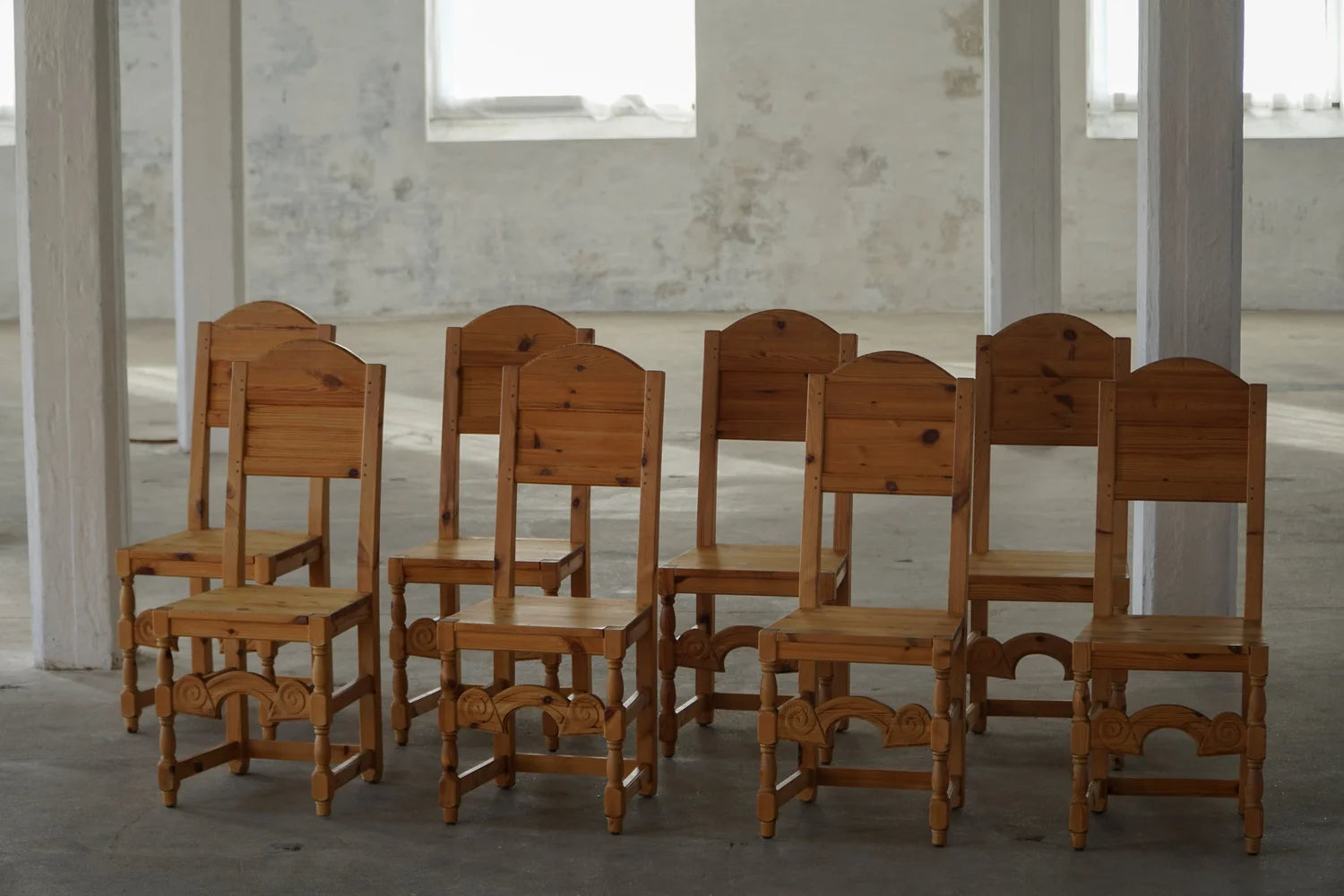 Set_of_8_Solid_Pine_Dining_Chairs,_Scandinavian_Rustic_Design