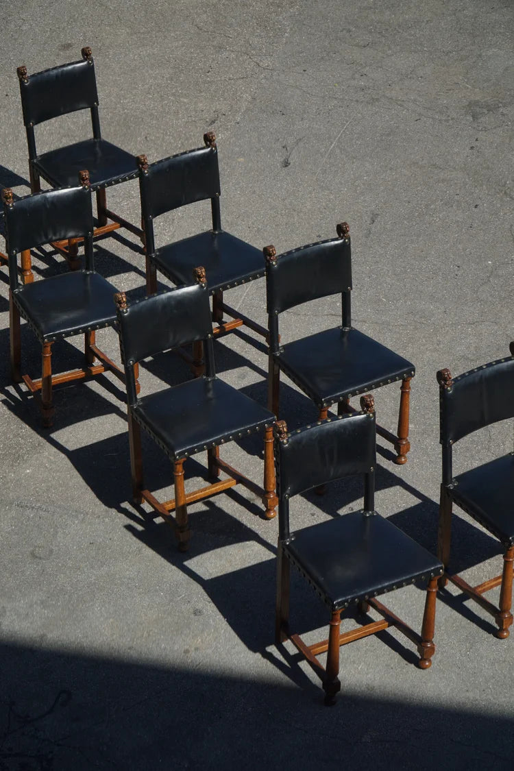 Set_of_8_Swedish_Grace_Dining_Chairs_in_Leather,_Sweden_1920s–1930s