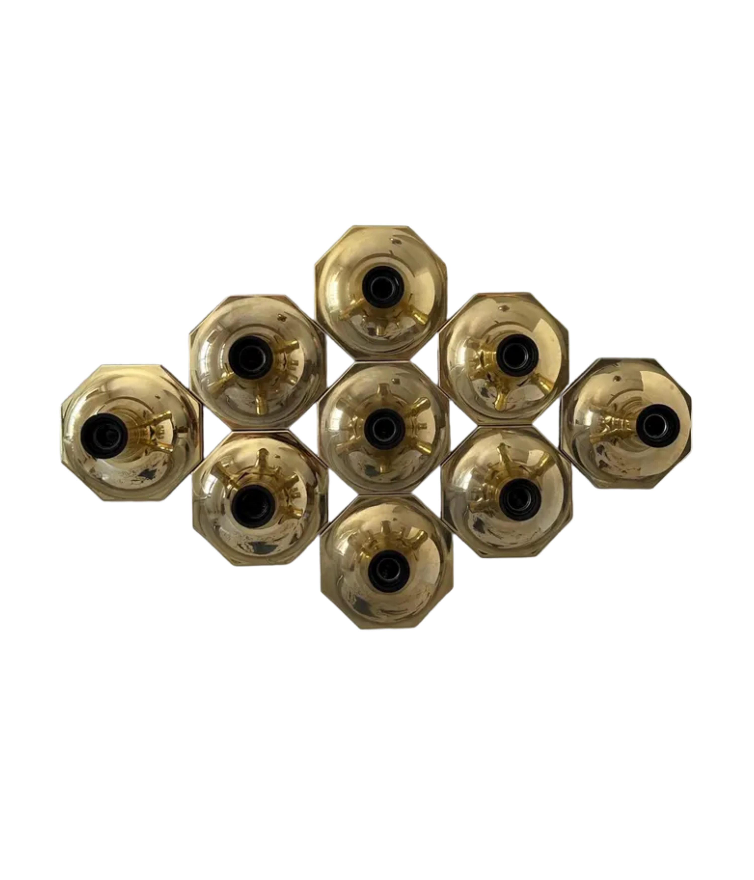Set_of_9_Brass_Wall_Sconces_in_Motoko_Style,_France_1960s–1970s