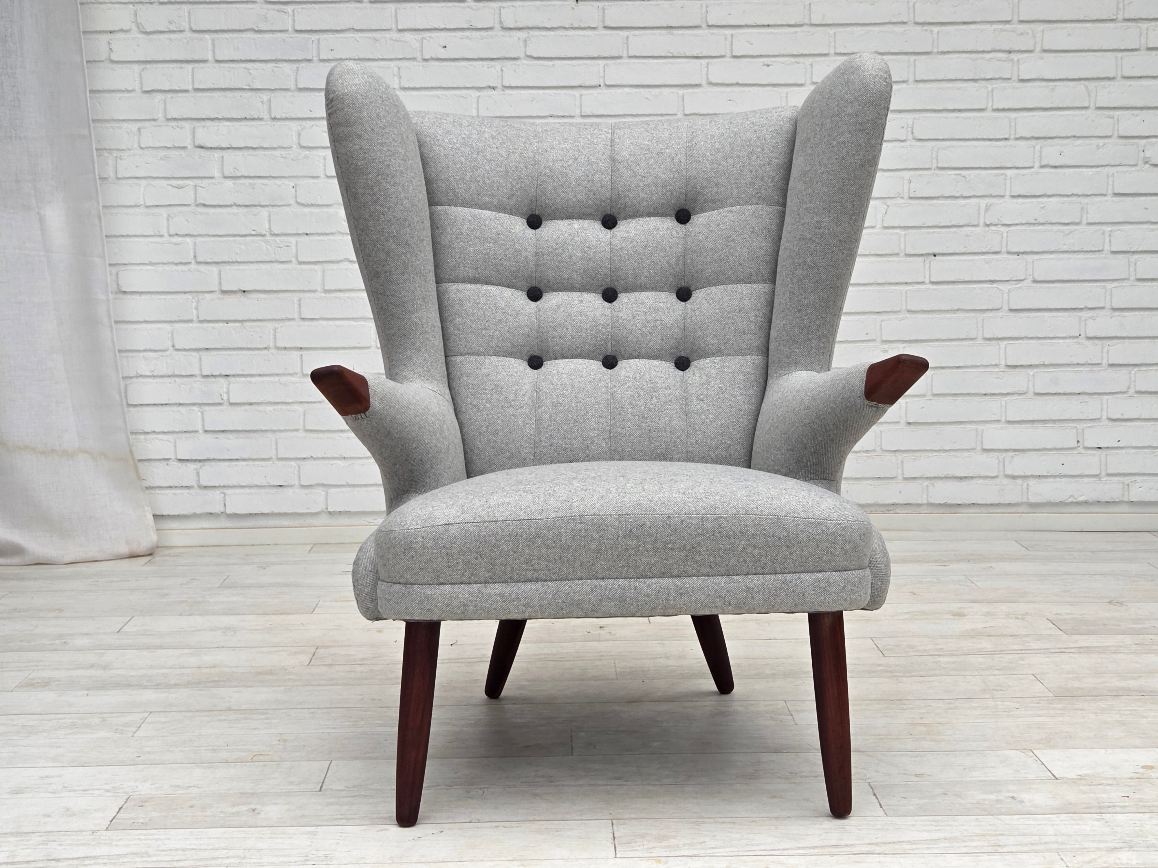 Set_of_Bamsestol_High_Back_Lounge_Chair_with_Ottoman_by_Danish_Maker_1965_Denmark