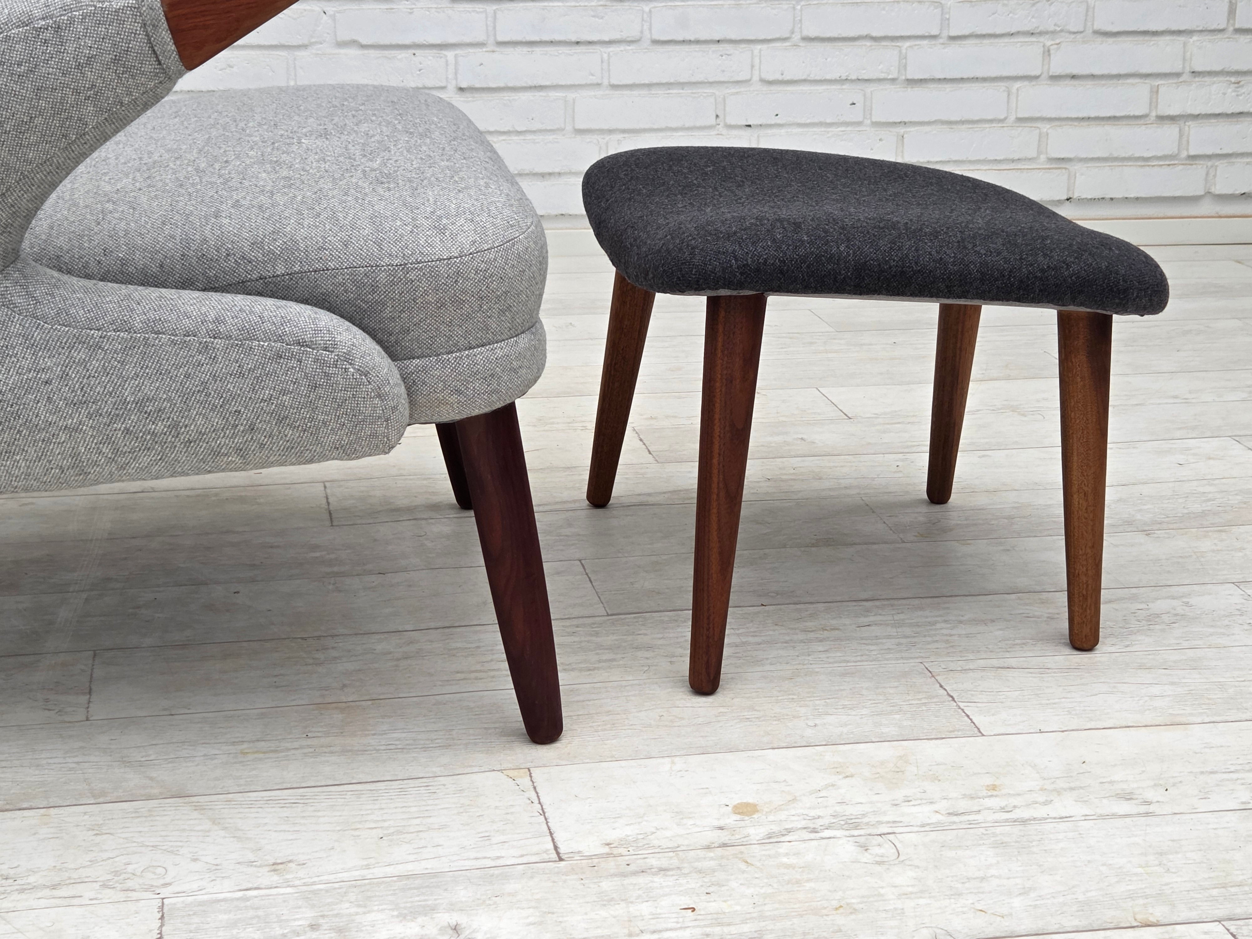 Set_of_Bamsestol_High_Back_Lounge_Chair_with_Ottoman_by_Danish_Maker_1965_Denmark