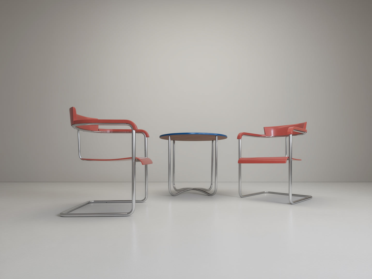 Set_of_Bauhaus_Tubular_Steel_Seating_H128_by_Jindrich_Halabala_for_UP_Zavody,_1930s
