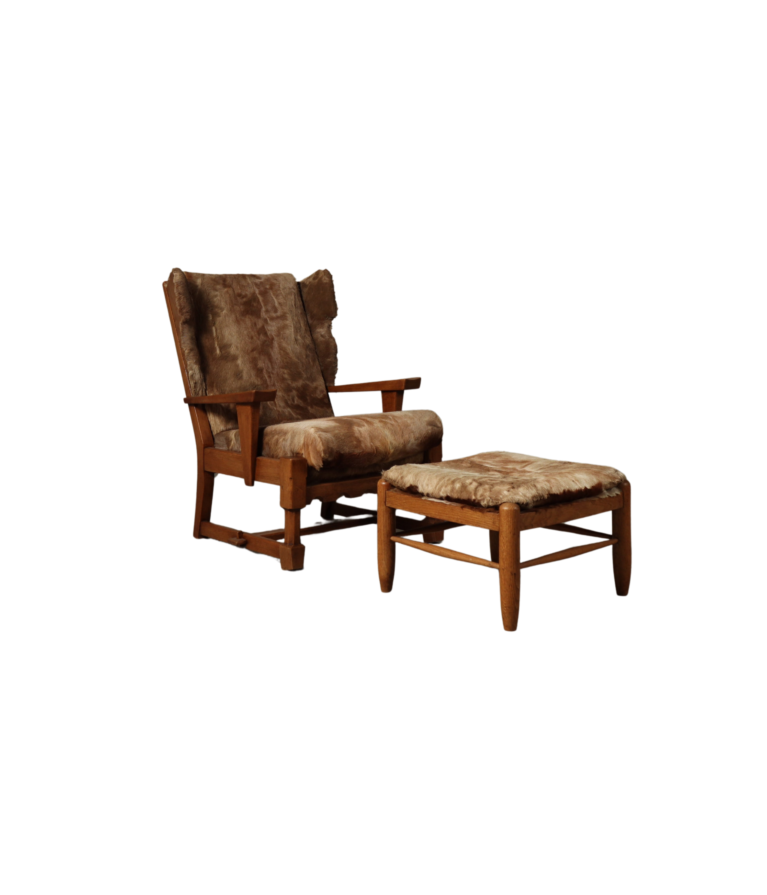 Set_of_Brutalist_Solid_Oak_Lounge_Chair_and_Matching_Ottoman_with_Original_Goat_Hide_Upholstery,_1960s