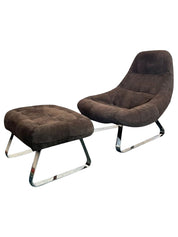 Set_of_Earth_Chair_and_Ottoman_by_Percival_Lafer,_1970s
