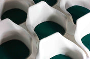 Set_of_8_Eero_Saarinen_Tulip_Armchairs_for_Knoll,_1970s_with_Green_Cushions