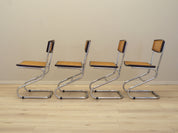 Set_of_4_Chairs,_Bauhaus_Design,_Metal_Frame,_Rattan_And_Beech,_1960s_Italy