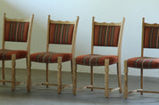 Set_of_4_Scandinavian_Folk_Modern_Oak_Dining_Chairs_with_Patterned_Upholstery