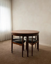 Set_of_Hans_Olsen_Roundette_Extendable_Teak_Dining_for_Frem_Røjle,_Denmark,_1950s