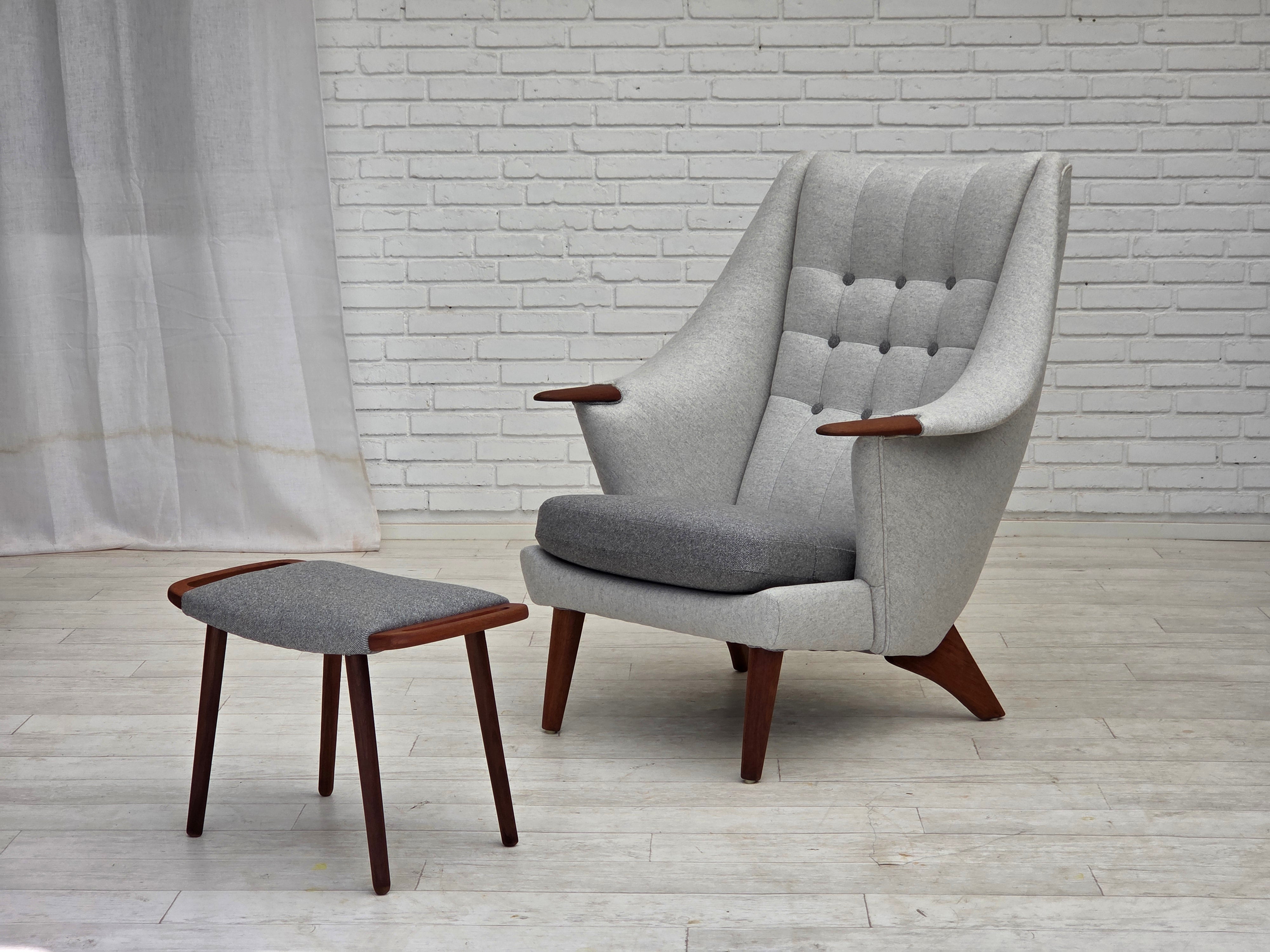 Set_of_High_Back_Lounge_Chair_with_Ottoman_by_Danish_Maker_circa_1970_Denmark