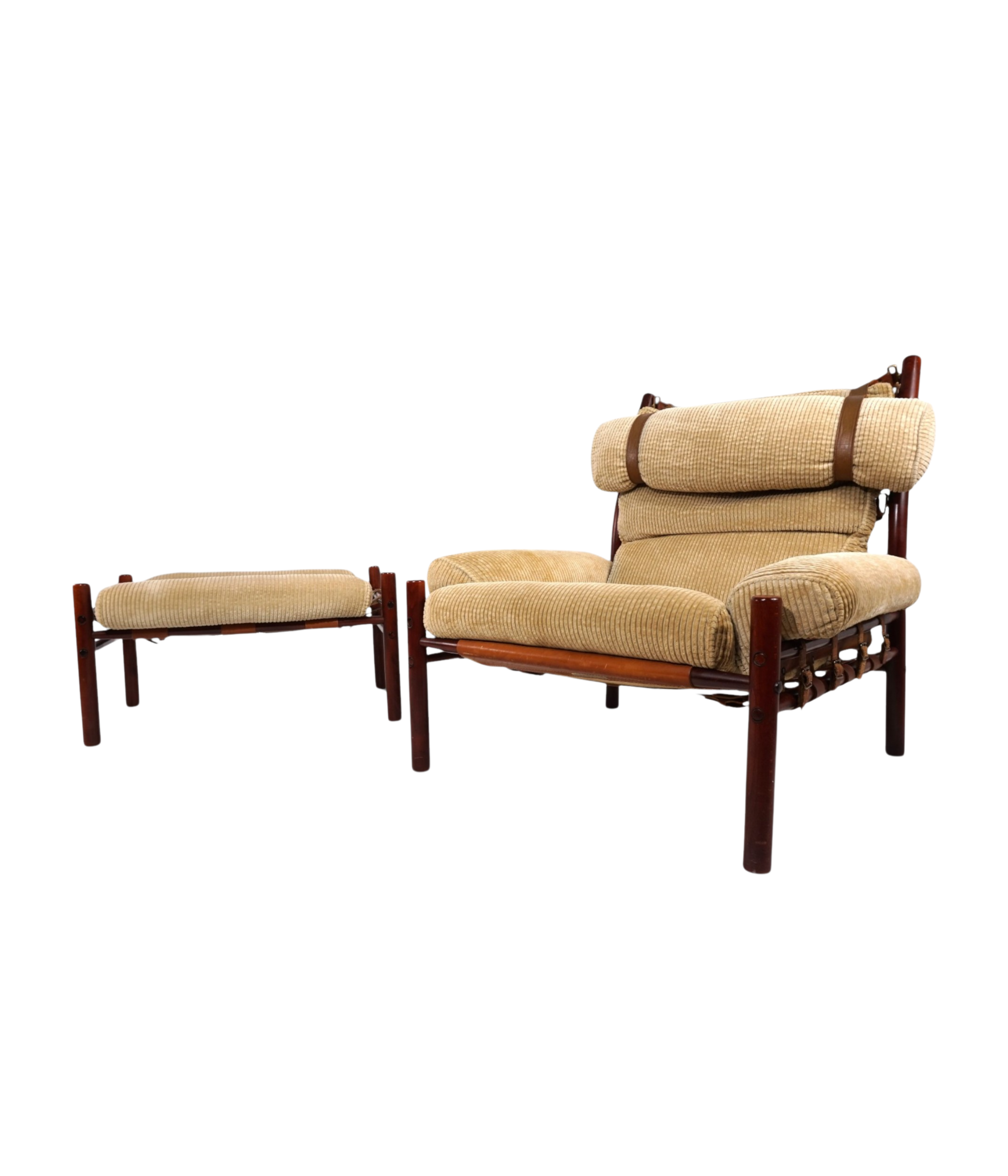 Set_of_Inca_Lounge_Chair_and_Ottoman_by_Arne_Norell_for_Norell_Möbel_AB,_Sweden