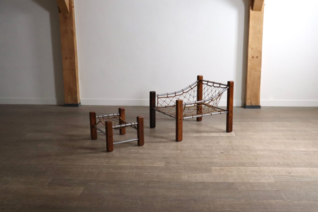 Set_of_Jean_Gillon_“Amazonas”_Lounge_Chair_with_Ottoman_in_Cognac_Leather,_Brazil_1960s