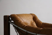 Set_of_Jean_Gillon_“Amazonas”_Lounge_Chair_with_Ottoman_in_Cognac_Leather,_Brazil_1960s