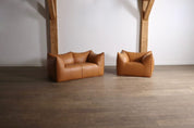 Set_of_Le_Bambole_Sofa_and_Lounge_Chair_Set_by_Mario_Bellini_for_B&B_Italia,_Original_Cognac_Leather,_Italy,_1970s