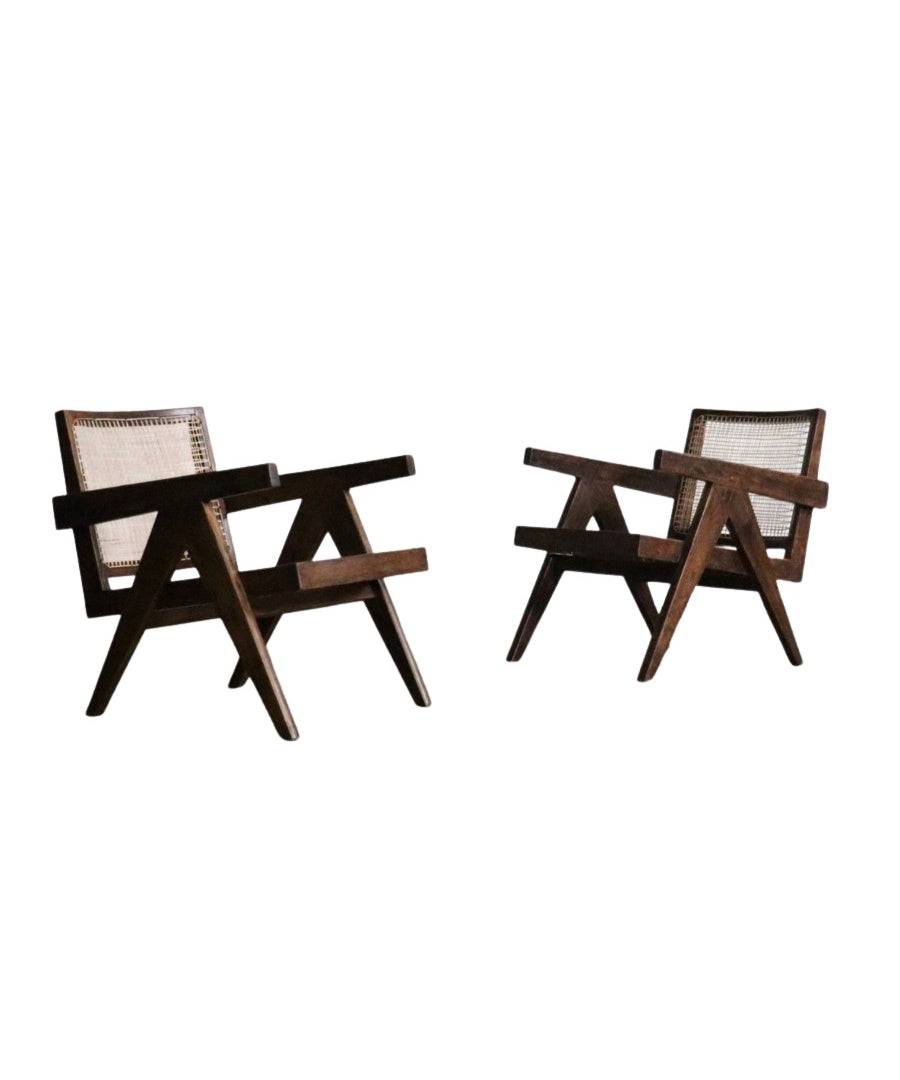 Set_of_2_Pierre_Jeanneret_armchairs_PJ-SI-29-A_in_teak_and_Cane,_1950s