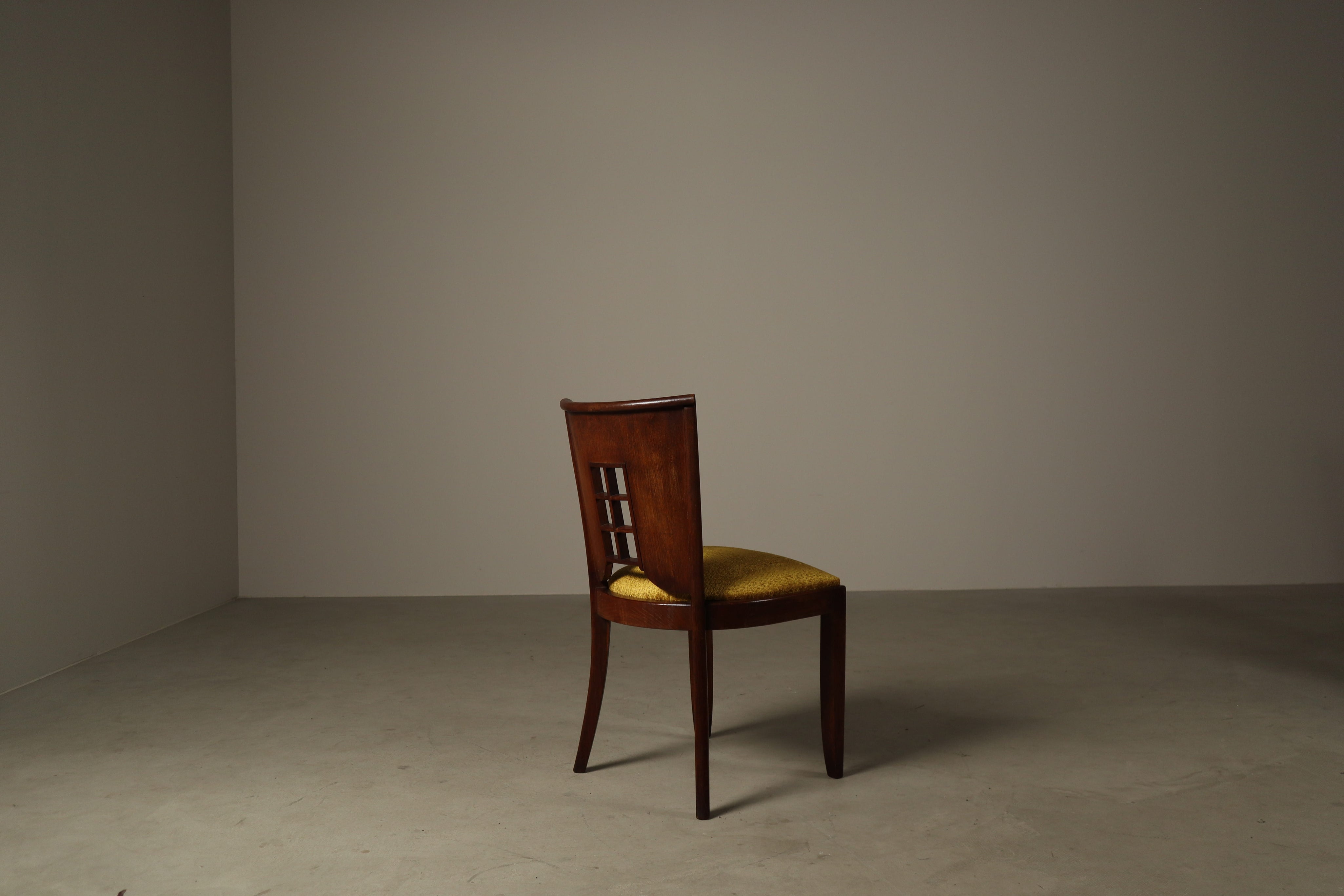 Set_of_6_Art_Deco_Oak_Dining_Chairs_with_Mustard_Upholstery,_France_or_Belgium,_1930s