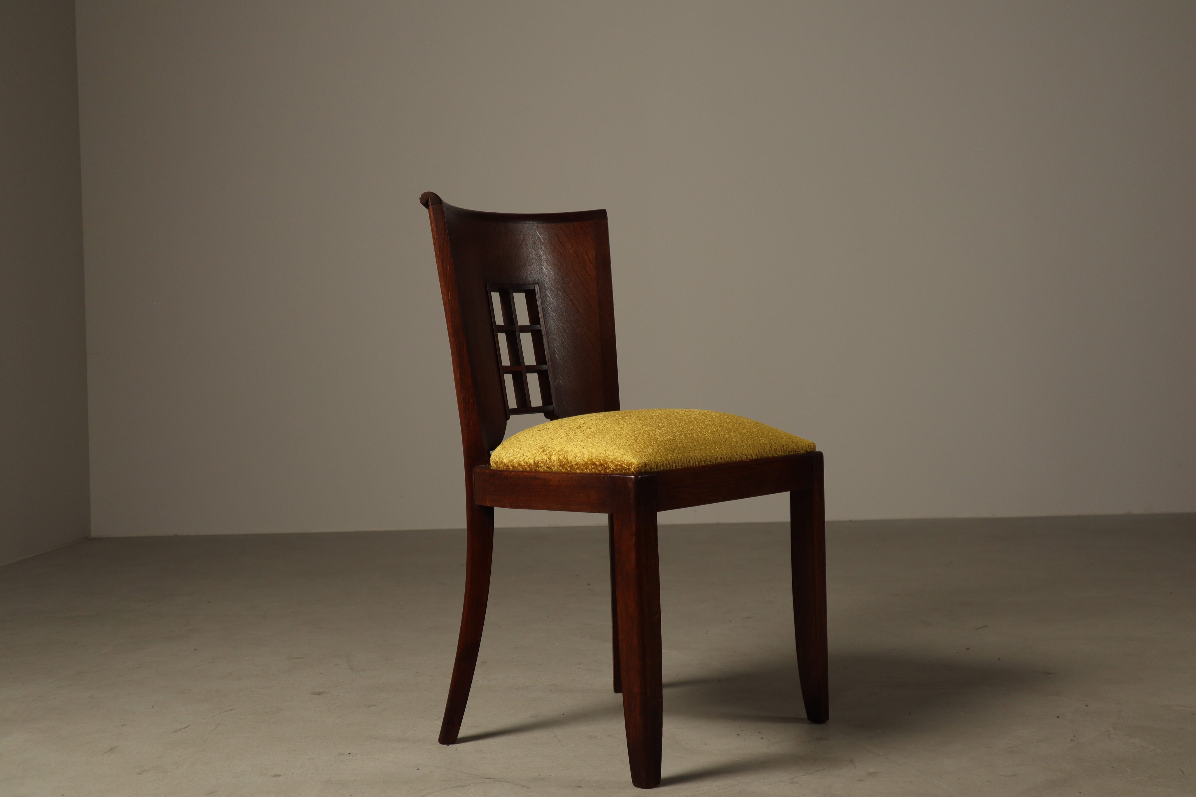 Set_of_6_Art_Deco_Oak_Dining_Chairs_with_Mustard_Upholstery,_France_or_Belgium,_1930s