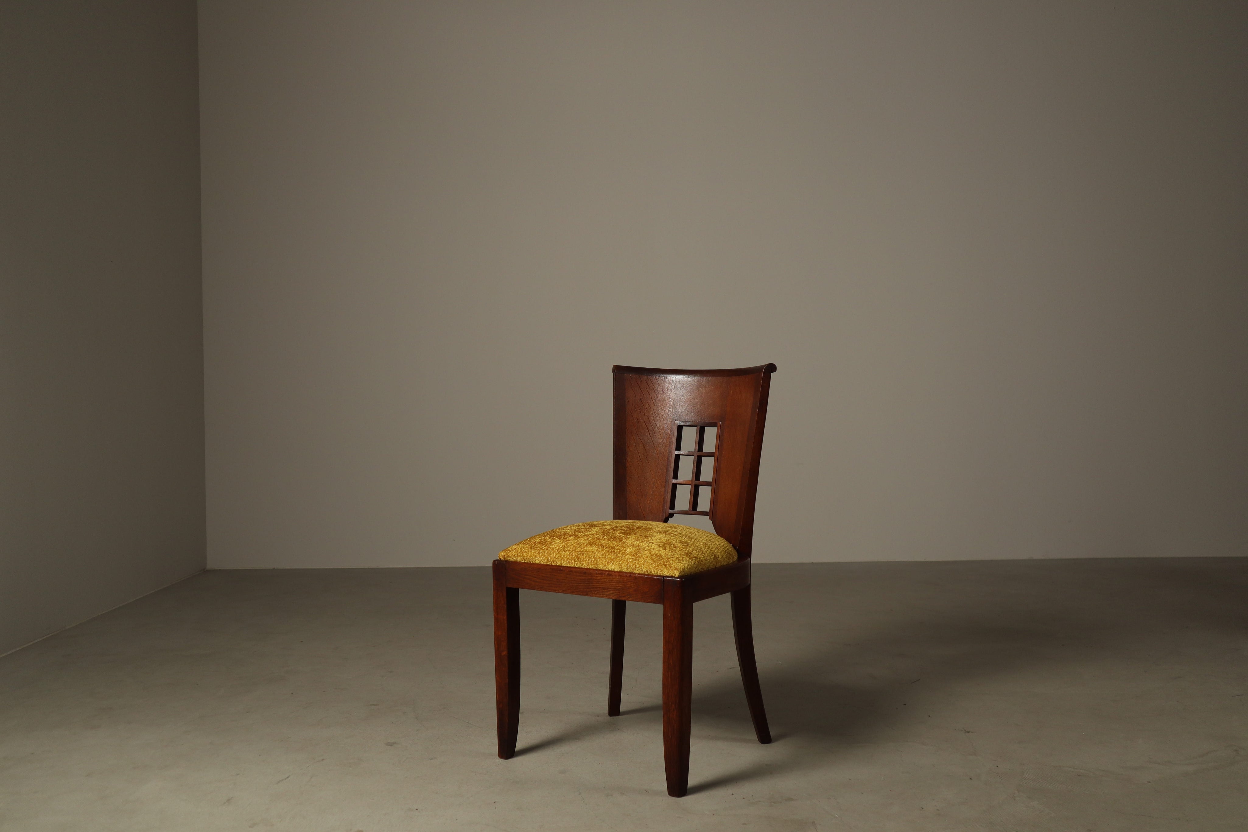 Set_of_6_Art_Deco_Oak_Dining_Chairs_with_Mustard_Upholstery,_France_or_Belgium,_1930s