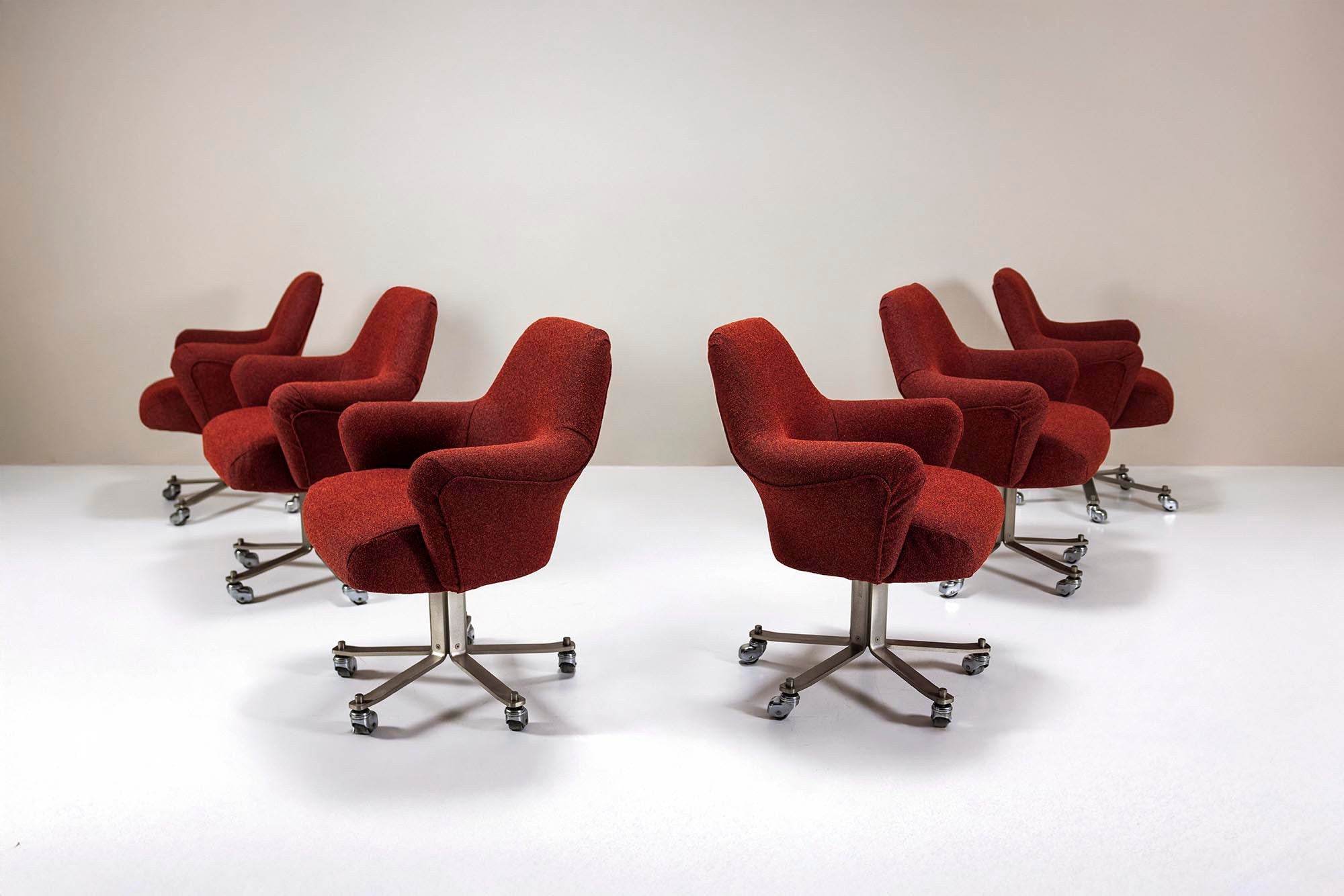 Set_of_6_Dolly_Swivel_Dining_Chairs_by_Gianni_Moscatelli_for_Formanova_Milano,_1970s,_Italy