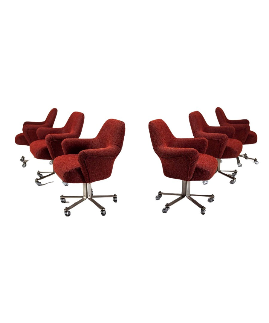 Set_of_6_Dolly_Swivel_Dining_Chairs_by_Gianni_Moscatelli_for_Formanova_Milano,_1970s,_Italy