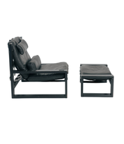 Set_of_Sonja_Wasseur_Black_Leather_Lounge_Chair_and_Ottoman,_Netherlands_1974