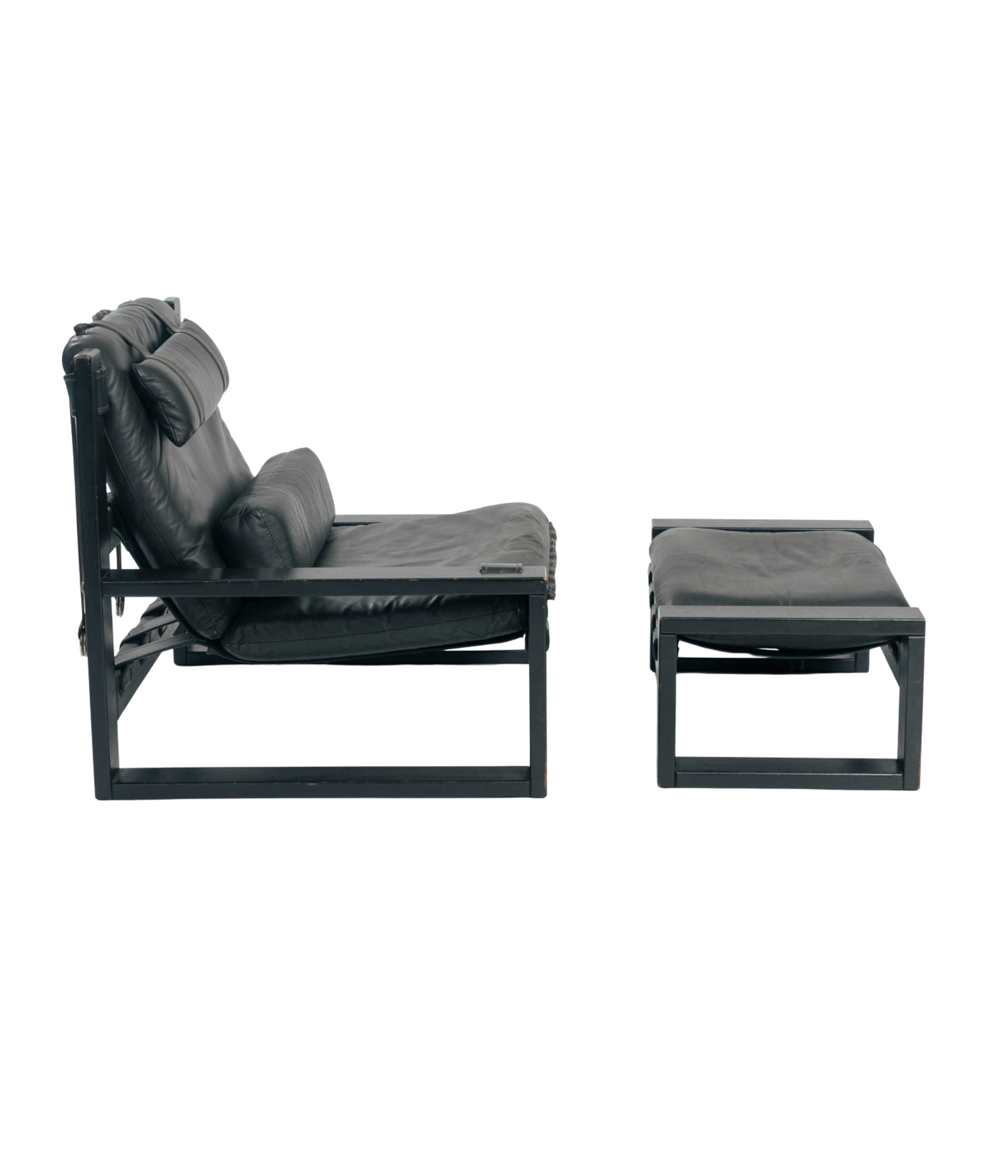 Set_of_Sonja_Wasseur_Black_Leather_Lounge_Chair_and_Ottoman,_Netherlands_1974