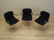 Set_of_3_Chairs,_Italian_Design,_Metal,_Fabric,_1970s,_Italy