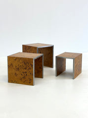 Set_of_3_Nesting_Tables_by_Tommaso_Barbi_in_Burl_Wood_and_Chrome,_Italy