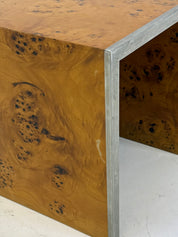 Set_of_3_Nesting_Tables_by_Tommaso_Barbi_in_Burl_Wood_and_Chrome,_Italy