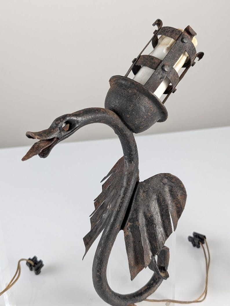 Set_of_3_Wrought_Iron_Dragon_Sconces