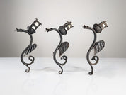 Set_of_Three_Wrought_Iron_Dragon_Sconces
