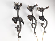 Set_of_3_Wrought_Iron_Dragon_Sconces