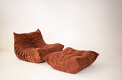 Set_of_Togo_Lounge_Chair_and_Pouf_by_Michel_Ducaroy_for_Ligne_Roset,_Brown_Corduroy,_France,_1980