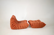 Set_of_Togo_Lounge_Chair_and_Pouf_by_Michel_Ducaroy_for_Ligne_Roset,_Crimson_Tweed_Fabric,_France,_1981
