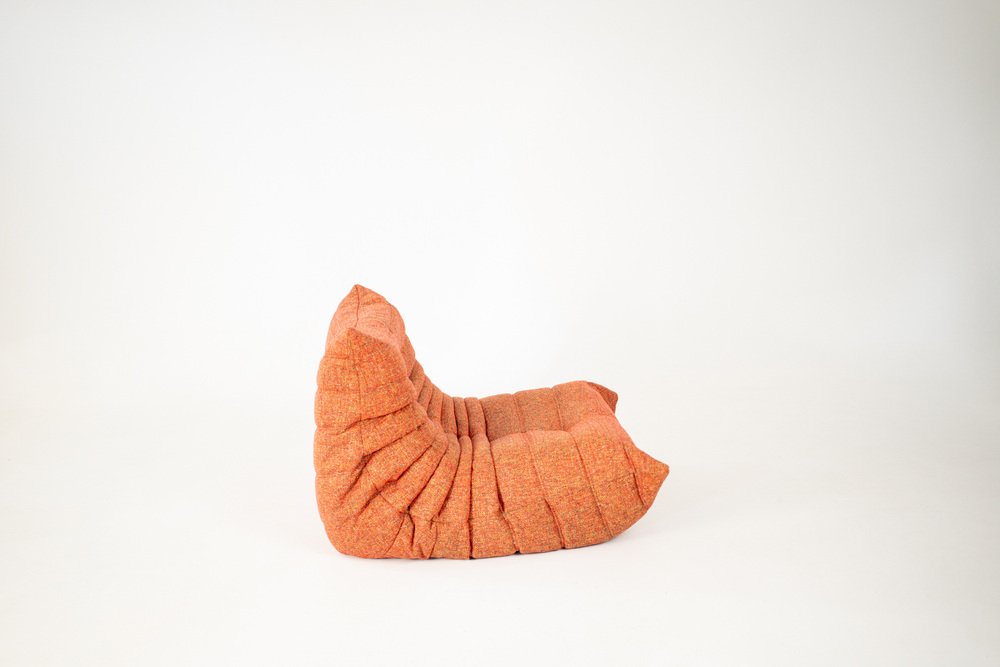 Set_of_Togo_Lounge_Chair_and_Pouf_by_Michel_Ducaroy_for_Ligne_Roset,_Crimson_Tweed_Fabric,_France,_1981